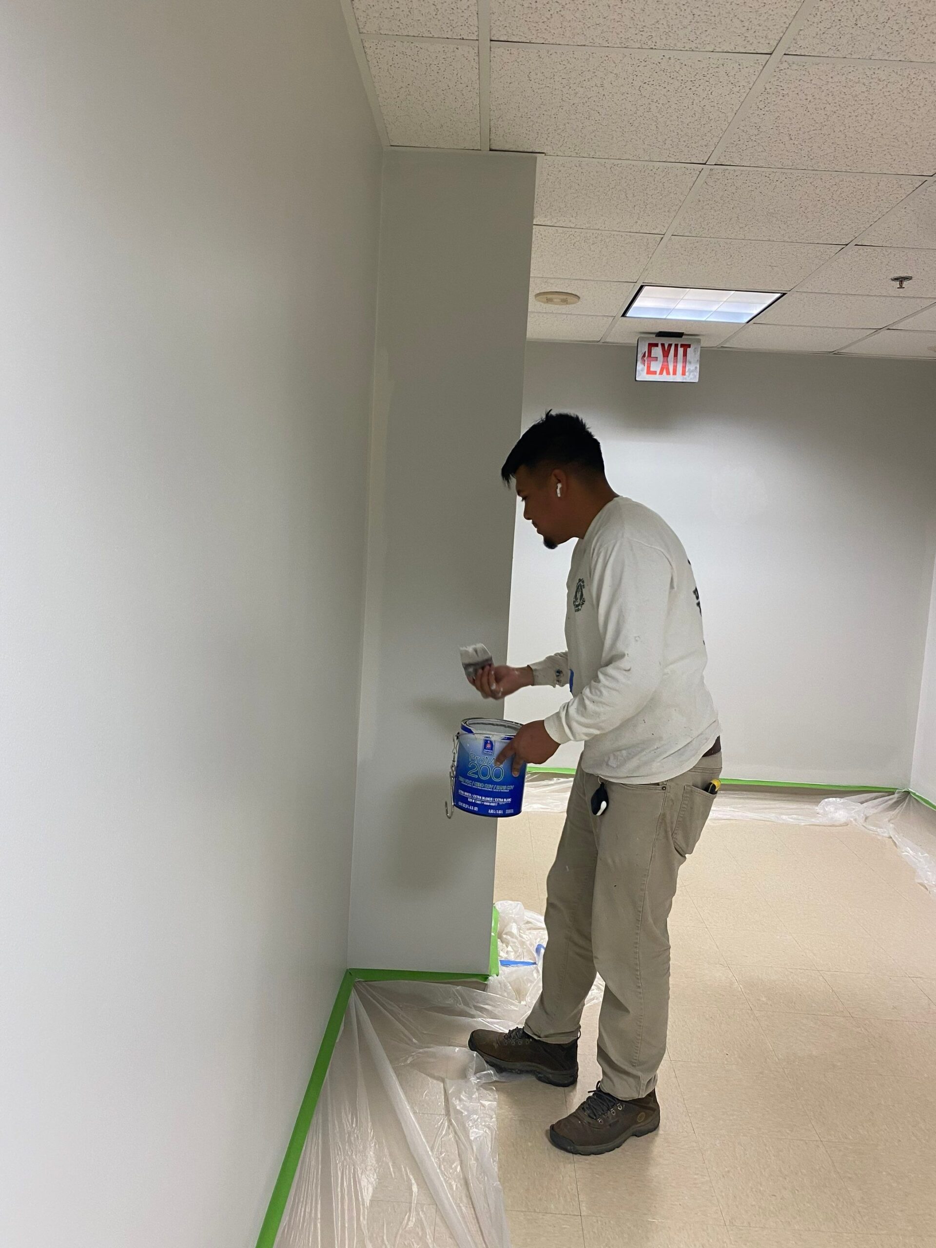 During interior commercial painting in Decatur, GA interior commercial painting in Decatur, GA