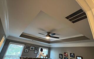 interior residential painting - poor surface preparation